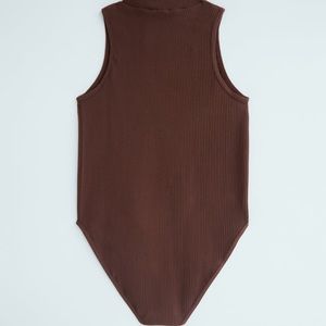 Zara Contour Brown Bodysuit